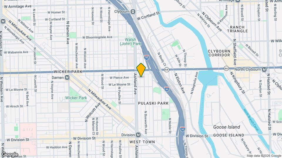 1522 N Bosworth Ave Map and Location Details