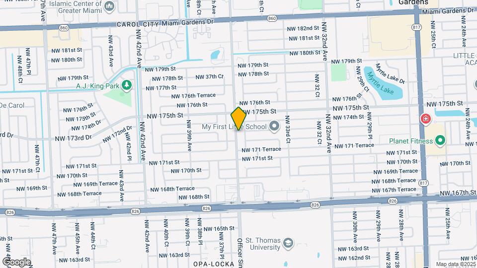17231 NW 37th Ave Map and Location Details