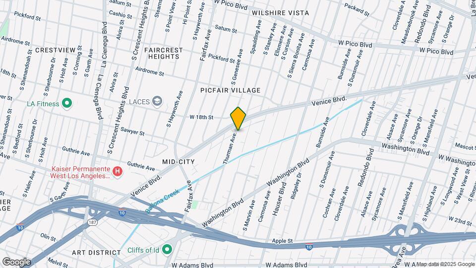 1824 Thurman Ave Map and Location Details