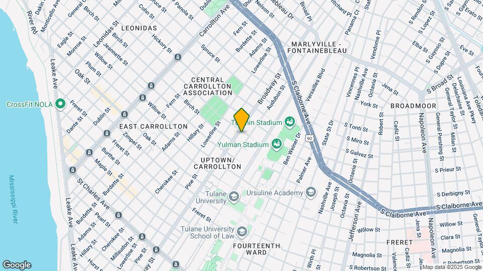 1629 Broadway St Map and Location Details