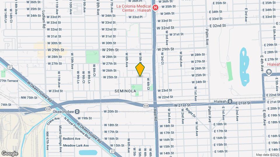 520 SW 25th St Map and Location Details
