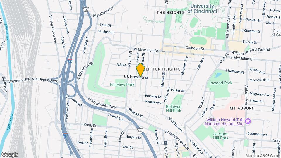 315 Warner St Map and Location Details