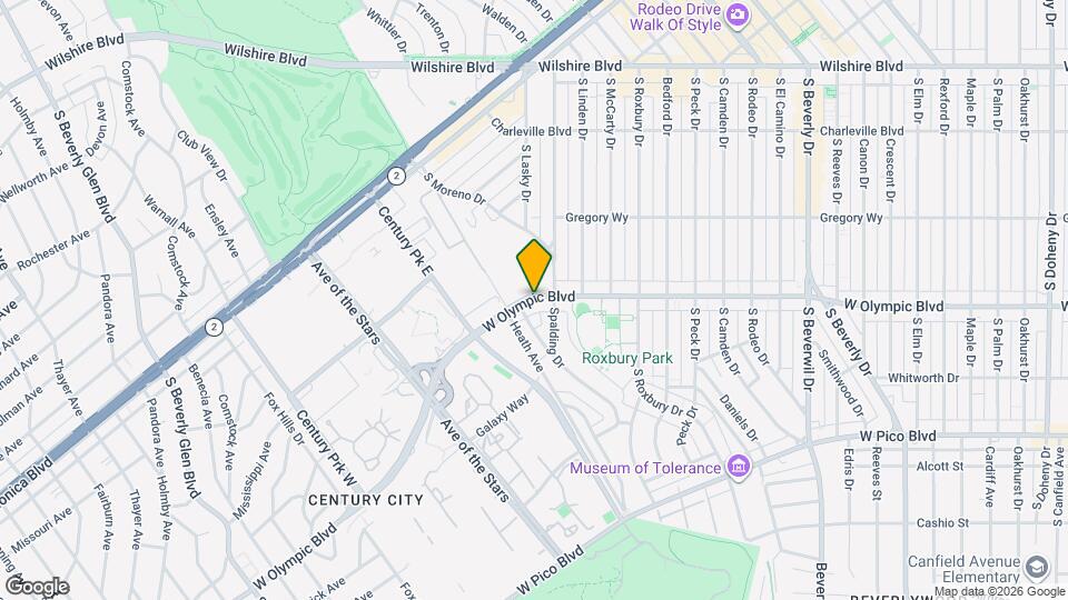 9832 W Olympic Blvd, Unit 9832 Map and Location Details