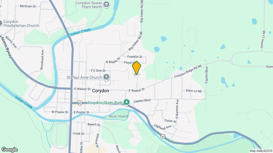 Corydon Apartments Map and Location Details
