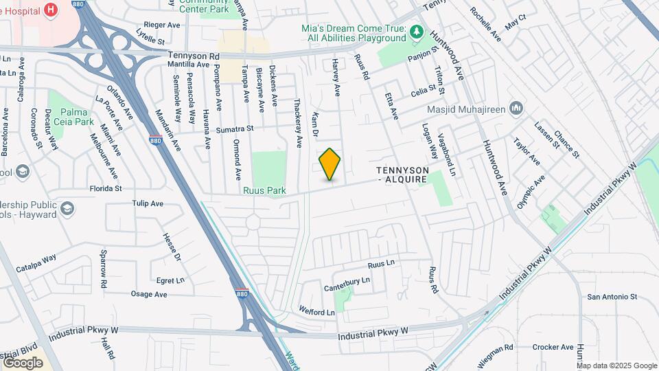 1187 Folsom Ave Map and Location Details