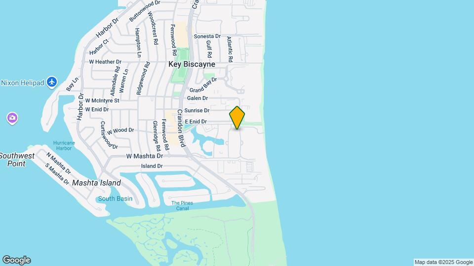 781 Crandon Blvd Mapa y Detalles de la Ubicación