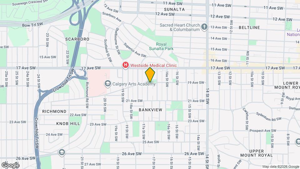 2104 17A St SW Map and Location Details