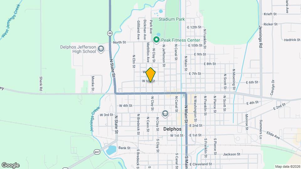 403 W 6th St Mapa y Detalles de la Ubicación