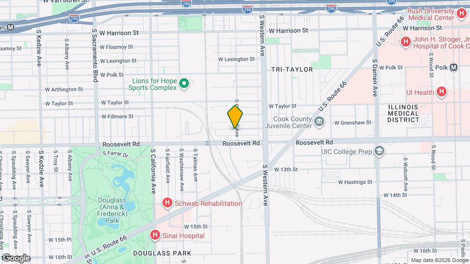 2501 W Grenshaw St Map and Location Details