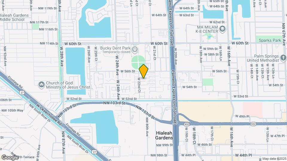 5423 W 22nd Ct Map and Location Details