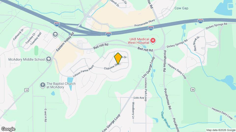 4598 Clubview Dr Map and Location Details