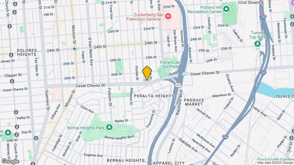 2936 Cesar Chavez St Map and Location Details