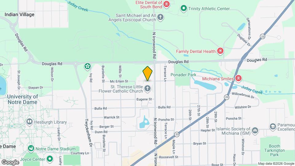 Legacy Village at Notre Dame Map and Location Details