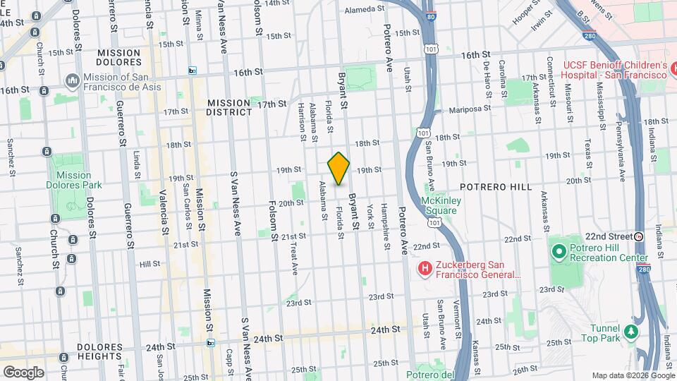 755 Florida St Map and Location Details