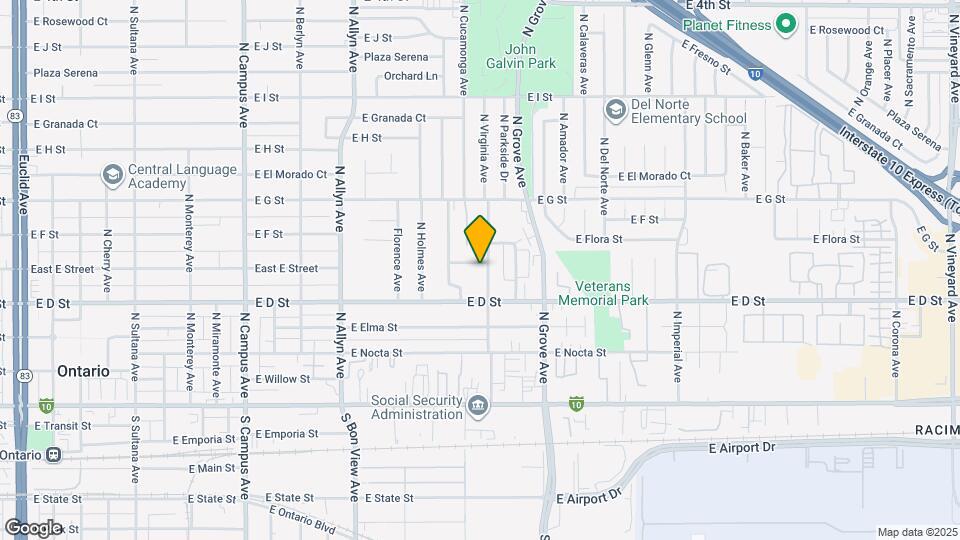 1120 East E Street Map and Location Details