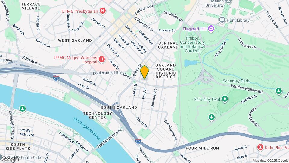 3405 Ward St, Unit 2 Bedroom Map and Location Details