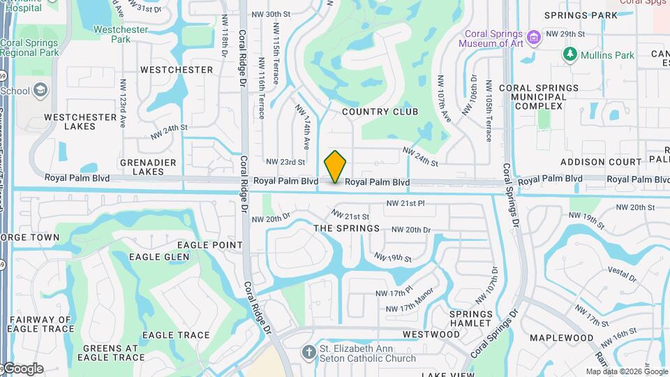 11252 Royal Palm Blvd Map and Location Details