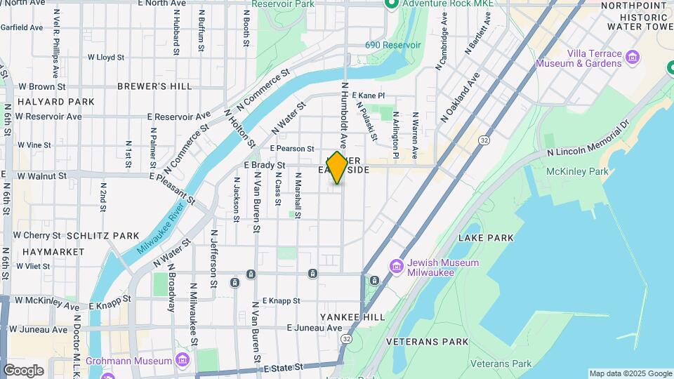 1655 N Humboldt Ave Mapa y Detalles de la Ubicación
