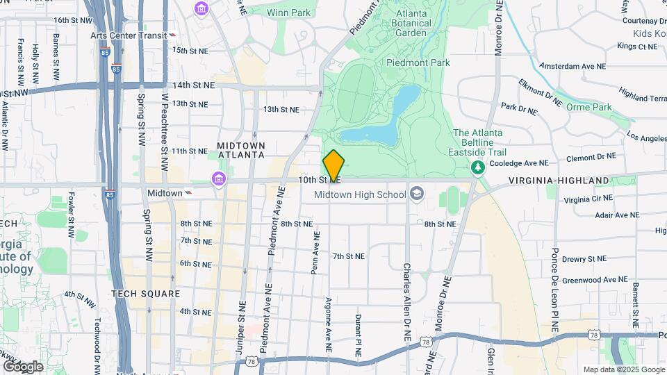 305 10th St NE, Unit Apartment B Map and Location Details