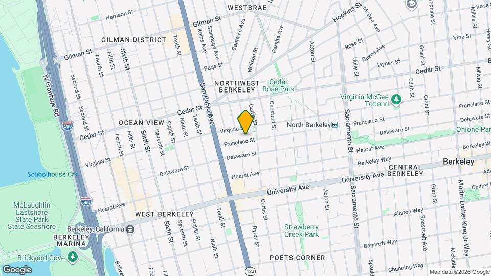 1155 Francisco St Map and Location Details