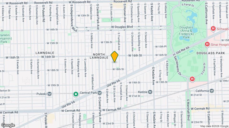 1637 S St Louis Ave Map and Location Details