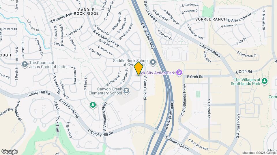 5981 S Zante Way Map and Location Details
