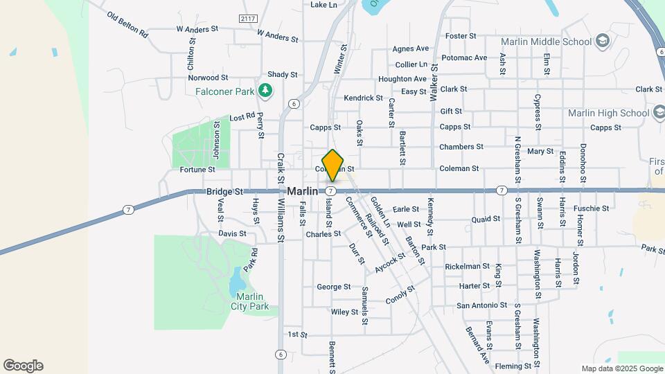 219 Live Oak St Map and Location Details