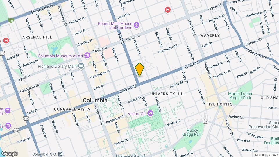 1218 Bull St Map and Location Details