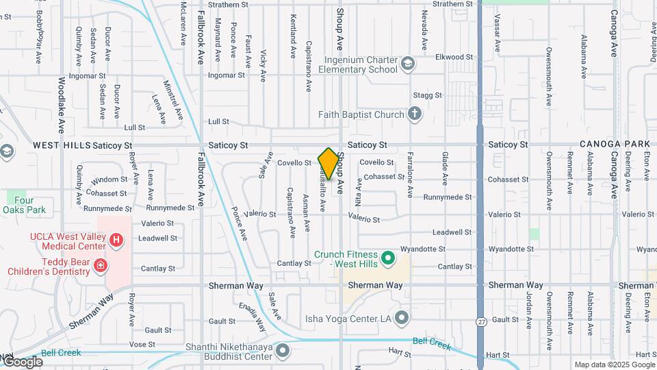 7454 Sausalito Ave Map and Location Details