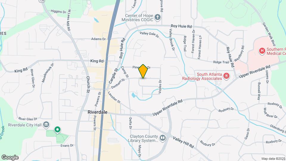 500 Denham St Map and Location Details