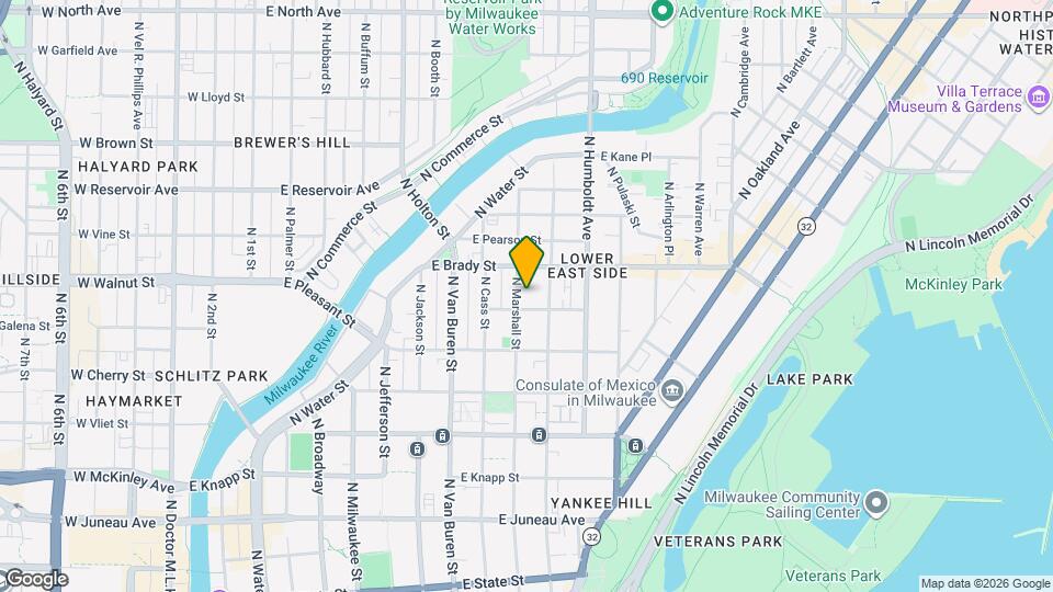 1660 N Marshall St Map and Location Details