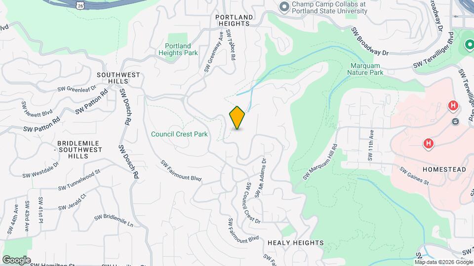 2654 SW Fairmount Blvd Map and Location Details
