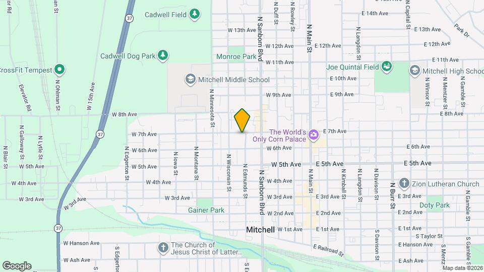 623 N Edmunds St Map and Location Details