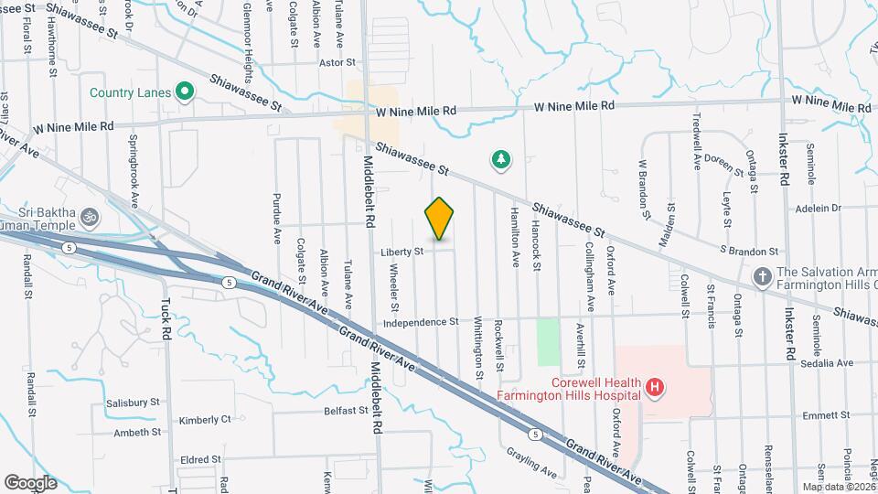 21704 Jefferson St Map and Location Details