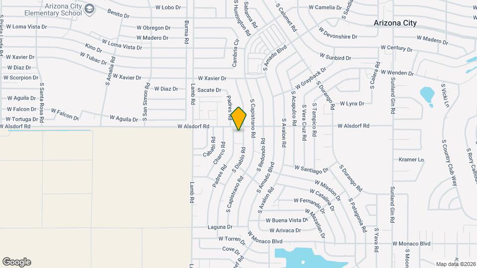14554 S Diablo Rd Map and Location Details