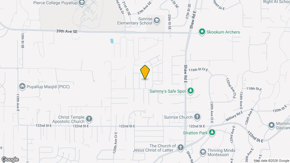 11710 123rd Avenue Ct E Mapa y Detalles de la Ubicación