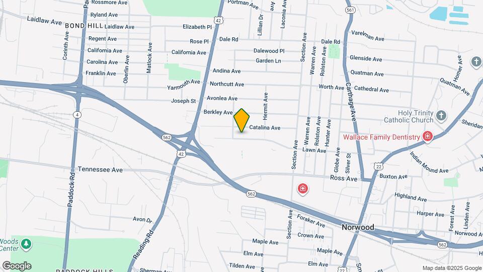 1818 Lawn Ave Map and Location Details