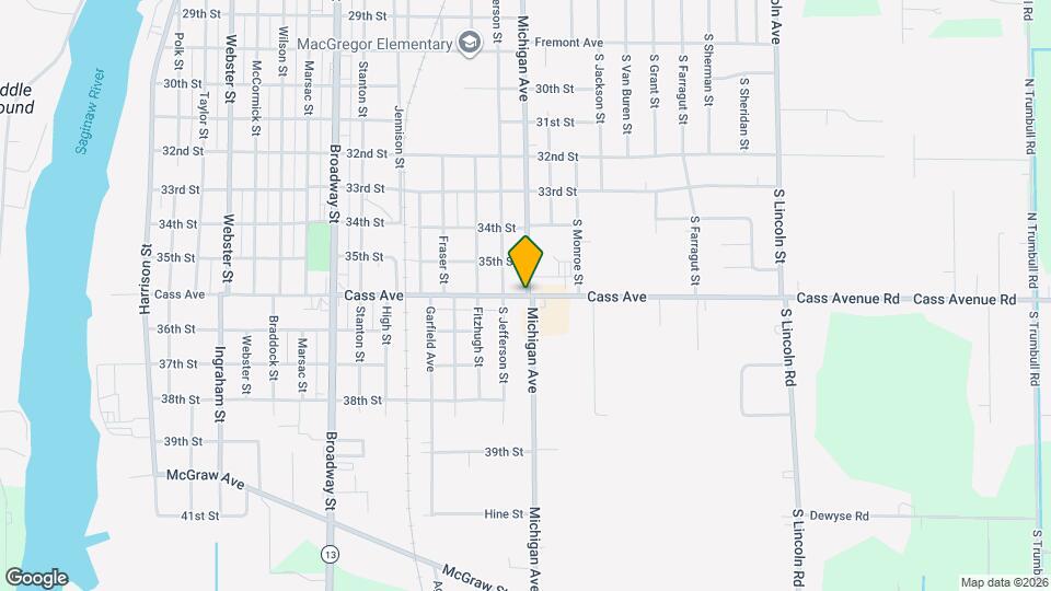 1415 Cass Ave, Unit Unit A Map and Location Details