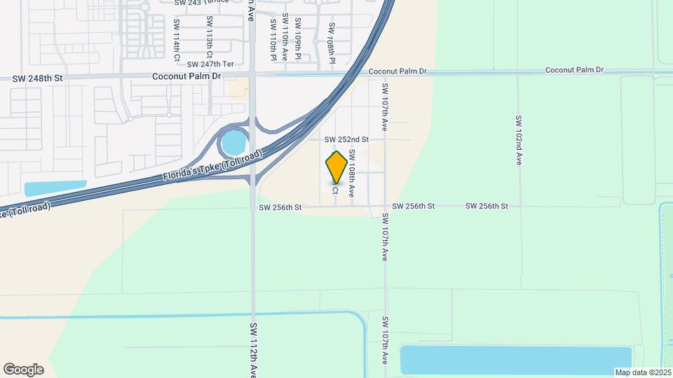 25449 SW 108th Ct Map and Location Details