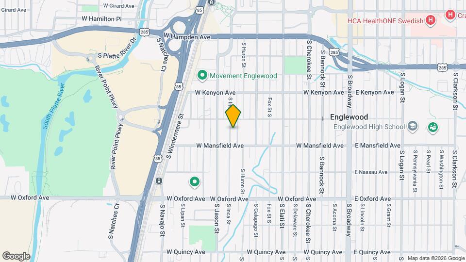 3848 S Inca St Map and Location Details