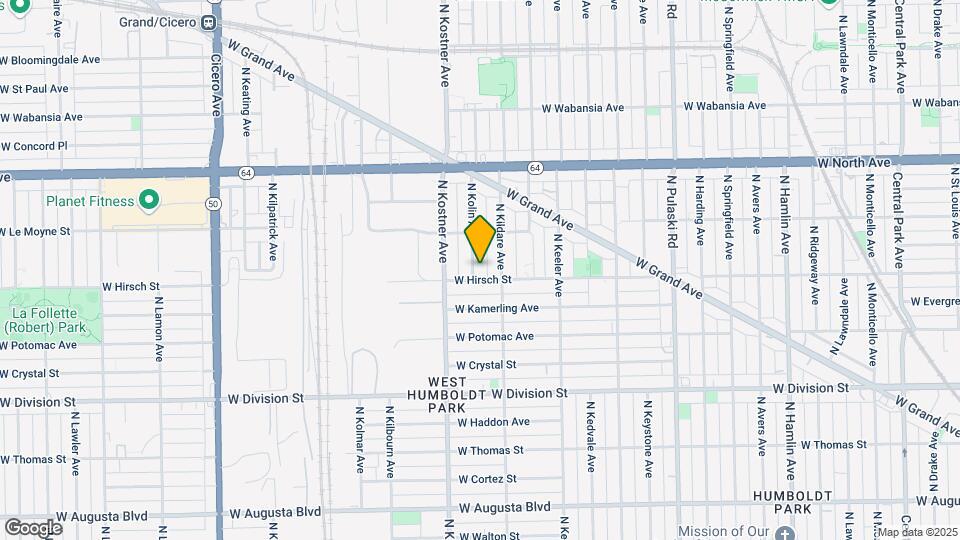 1409 N Kolin Ave Map and Location Details