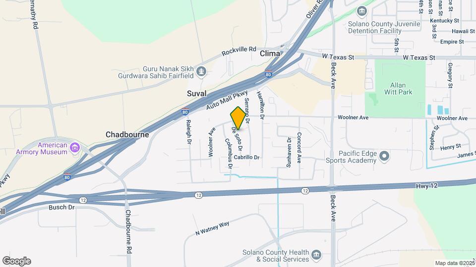 254 De Soto Dr Map and Location Details
