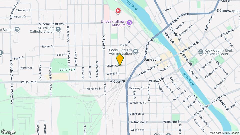 124 N Washington St Map and Location Details