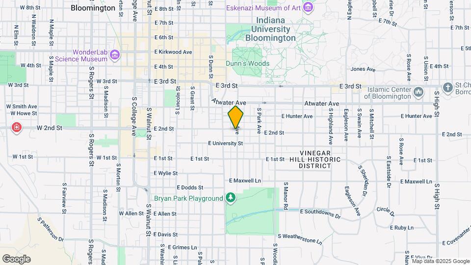 606 S Fess Ave Mapa y Detalles de la Ubicación
