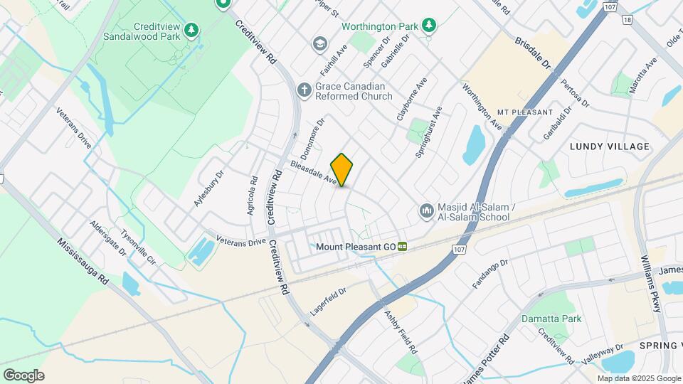 58 Bleasdale Ave Map and Location Details