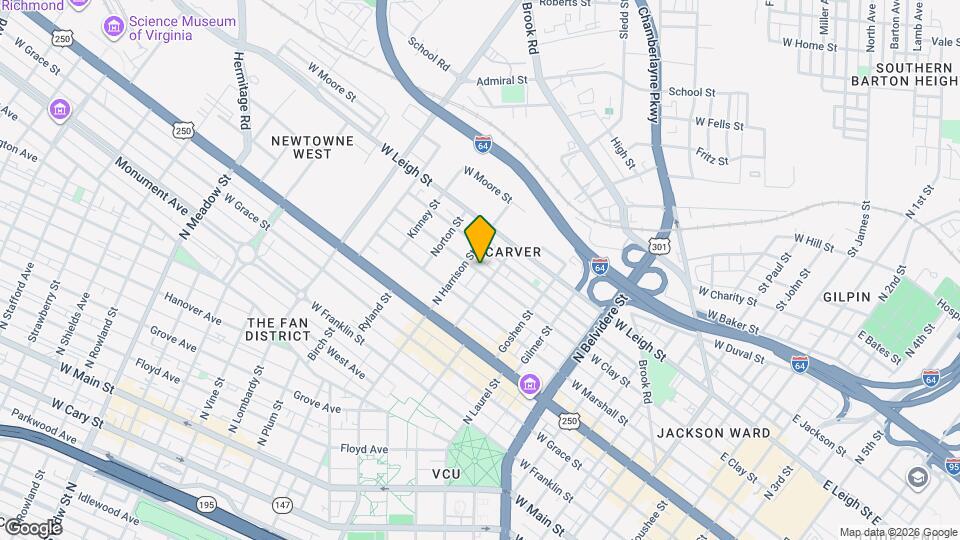 1114 W Clay St Map and Location Details