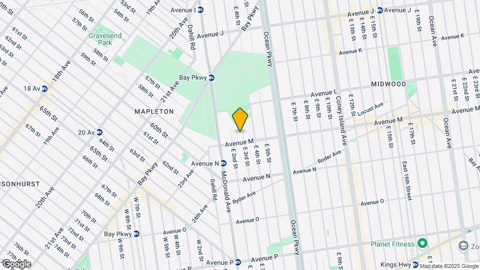 1366 E 3RD St Map and Location Details