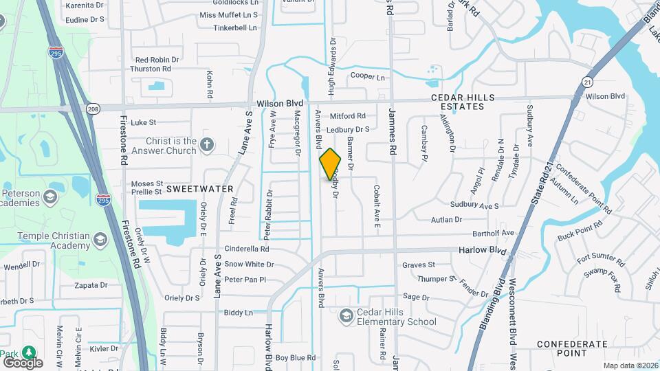 3914 Rodby Dr Map and Location Details