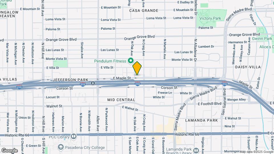410 N Oak Ave Mapa y Detalles de la Ubicación