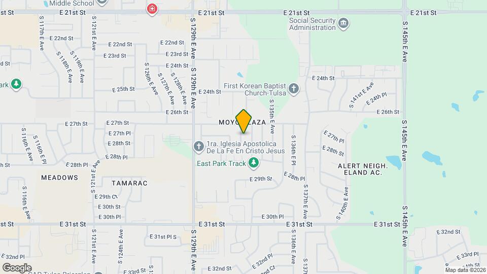 2725 S 132nd E Ave Map and Location Details